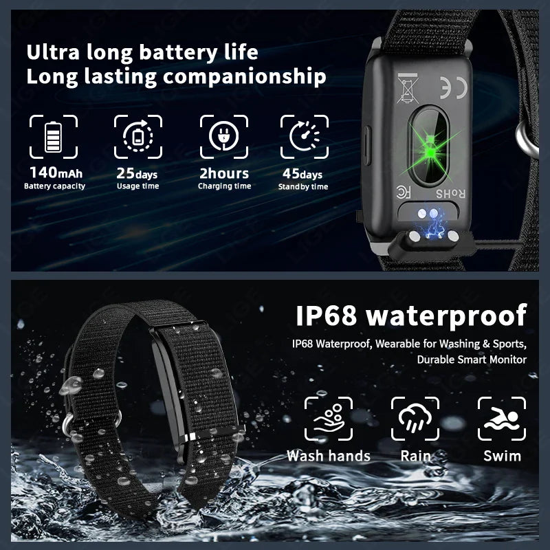 Smart Bracelet Health Monitoring Sport Fitness Tracker Electronic Watch