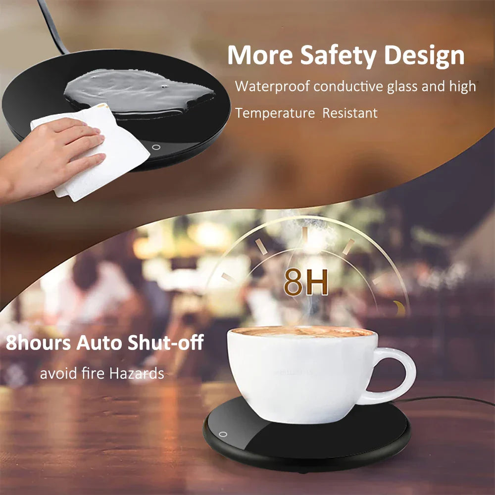 USB Mug Warmer with Temperature Control for Drinks