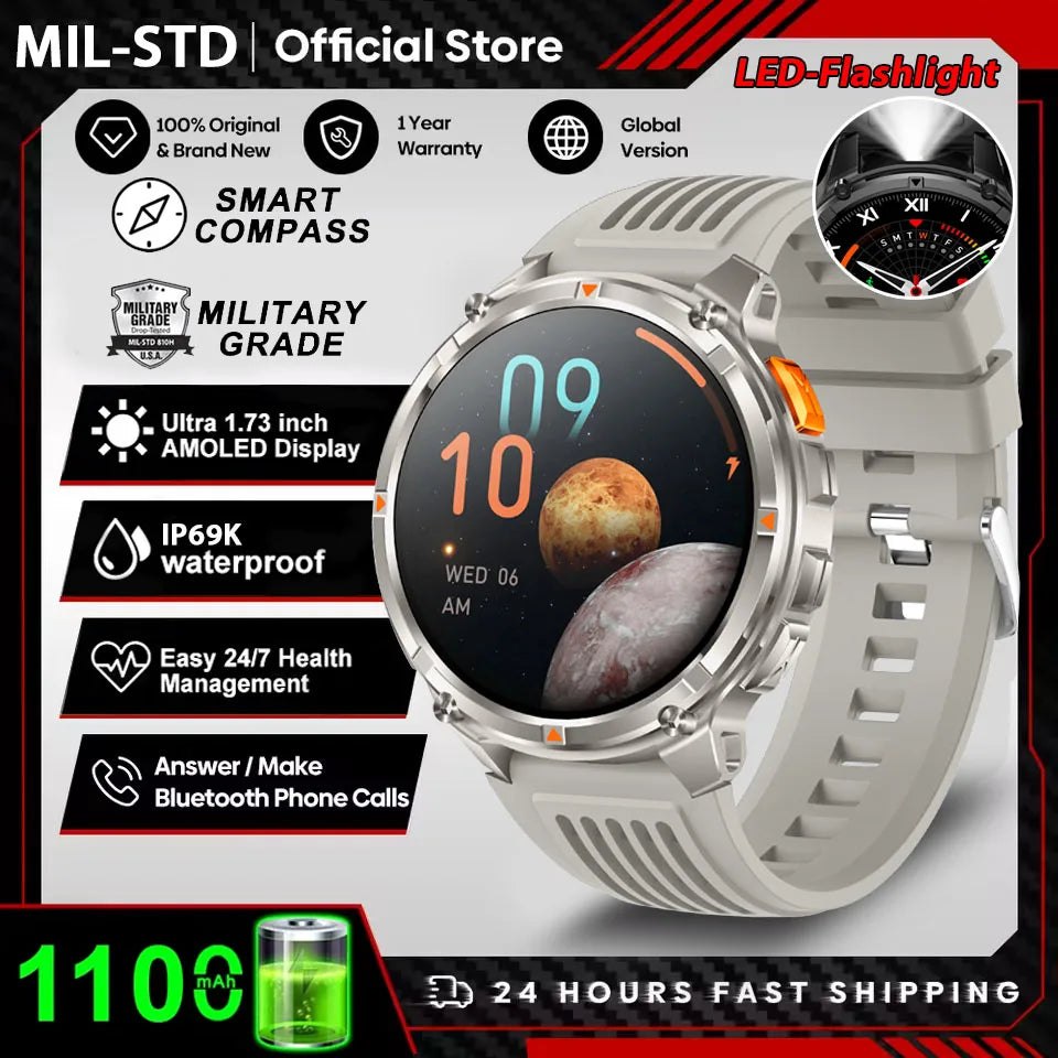T-REX3 1100mAh Battery Smart Watch Men