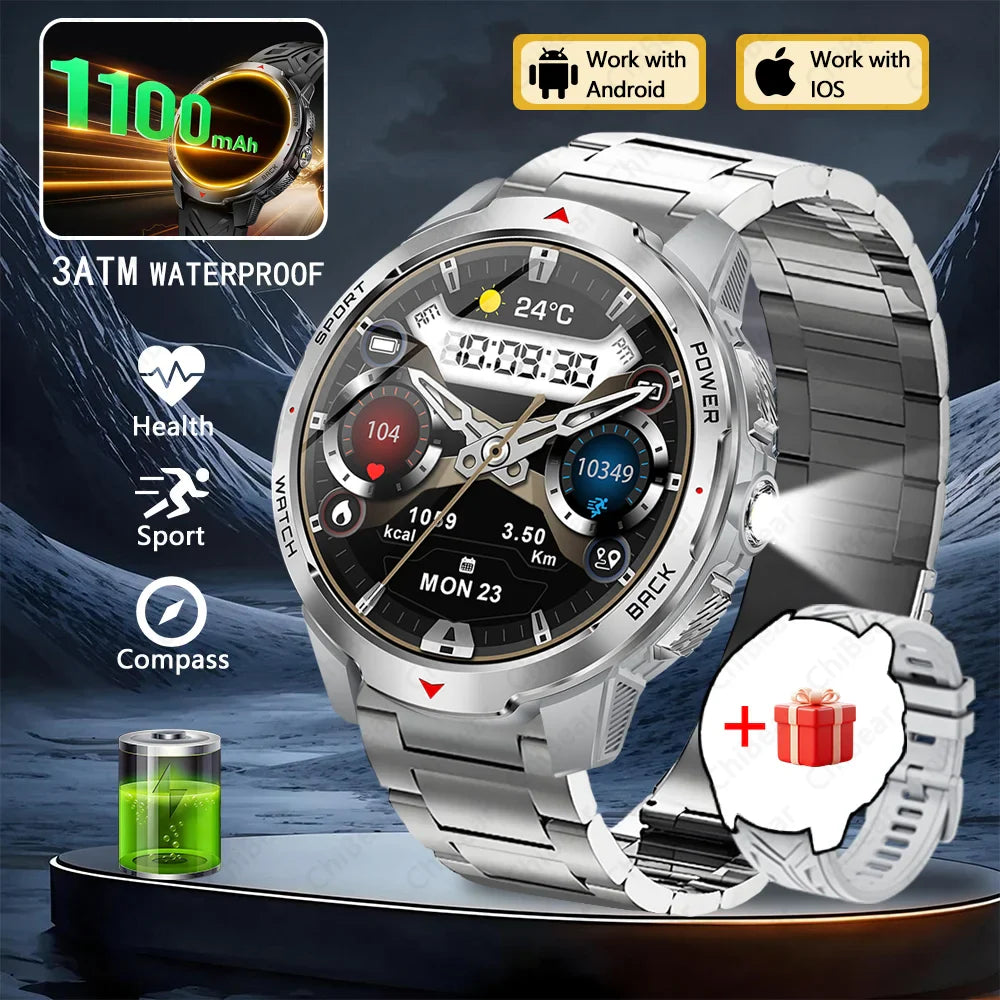 T-Rex3 Ultra 1100mAh Battery Smart Watch Men