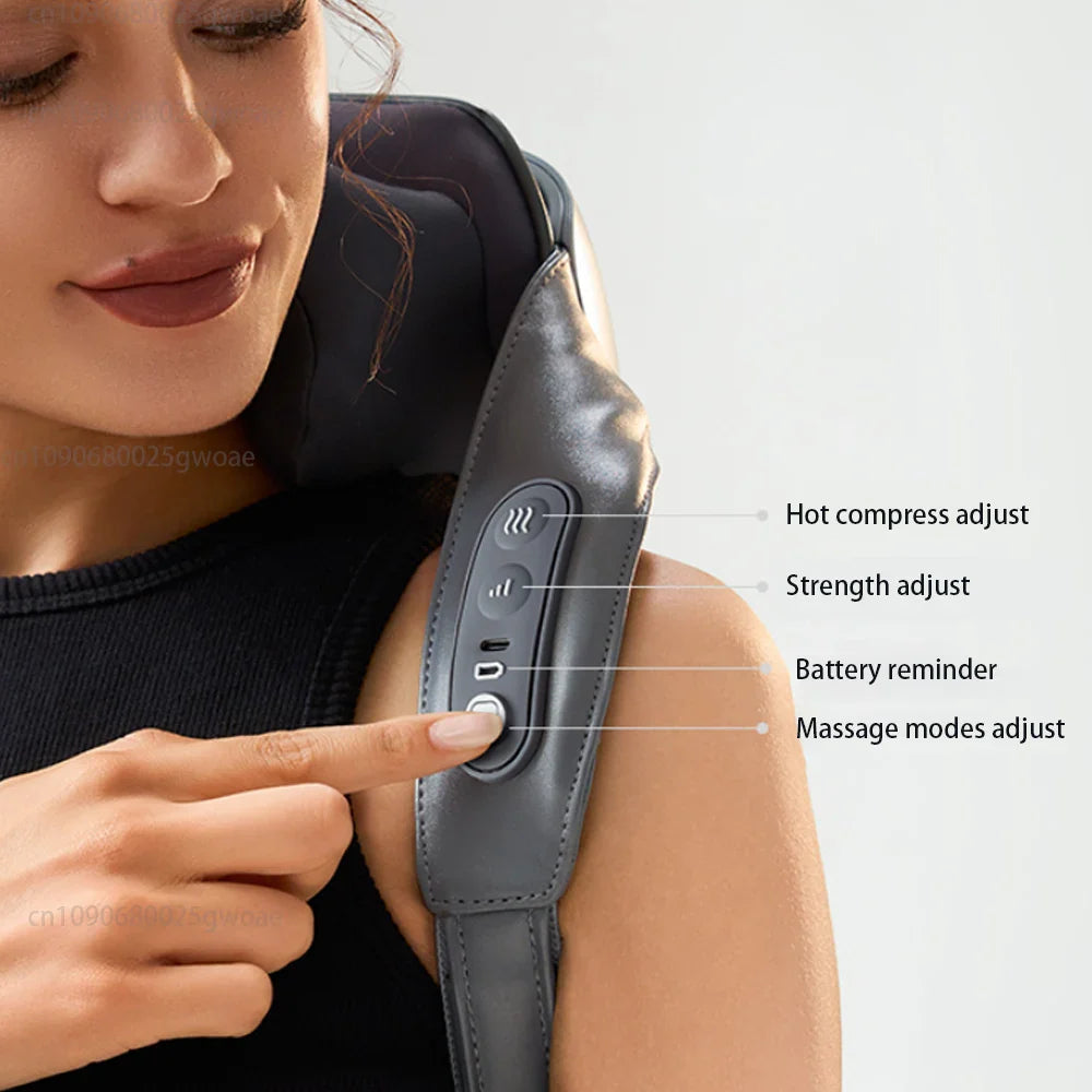 Neck Shoulder Massager Deep Tissue Back Massagers with Heat