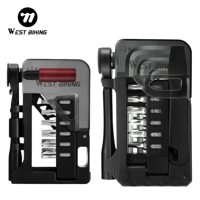 West Biking Bicycle Ratchet Wrench Set Multifunction Bike