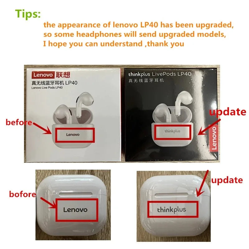 LP40 Bluetooth V5.0 Earphones Anti-sweat Lightweight Headphones