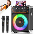 Portable Bluetooth 5.3 Kara Ok Speaker With 2 Microphones