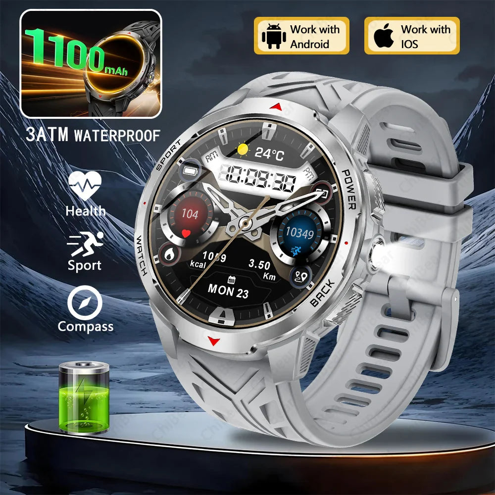 T-Rex3 Ultra 1100mAh Battery Smart Watch Men