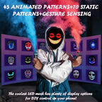 Led Mask with Bluetooth App Control Programmable Face Transforming