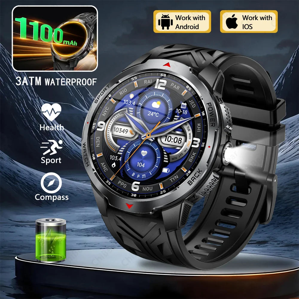 T-Rex3 Ultra 1100mAh Battery Smart Watch Men