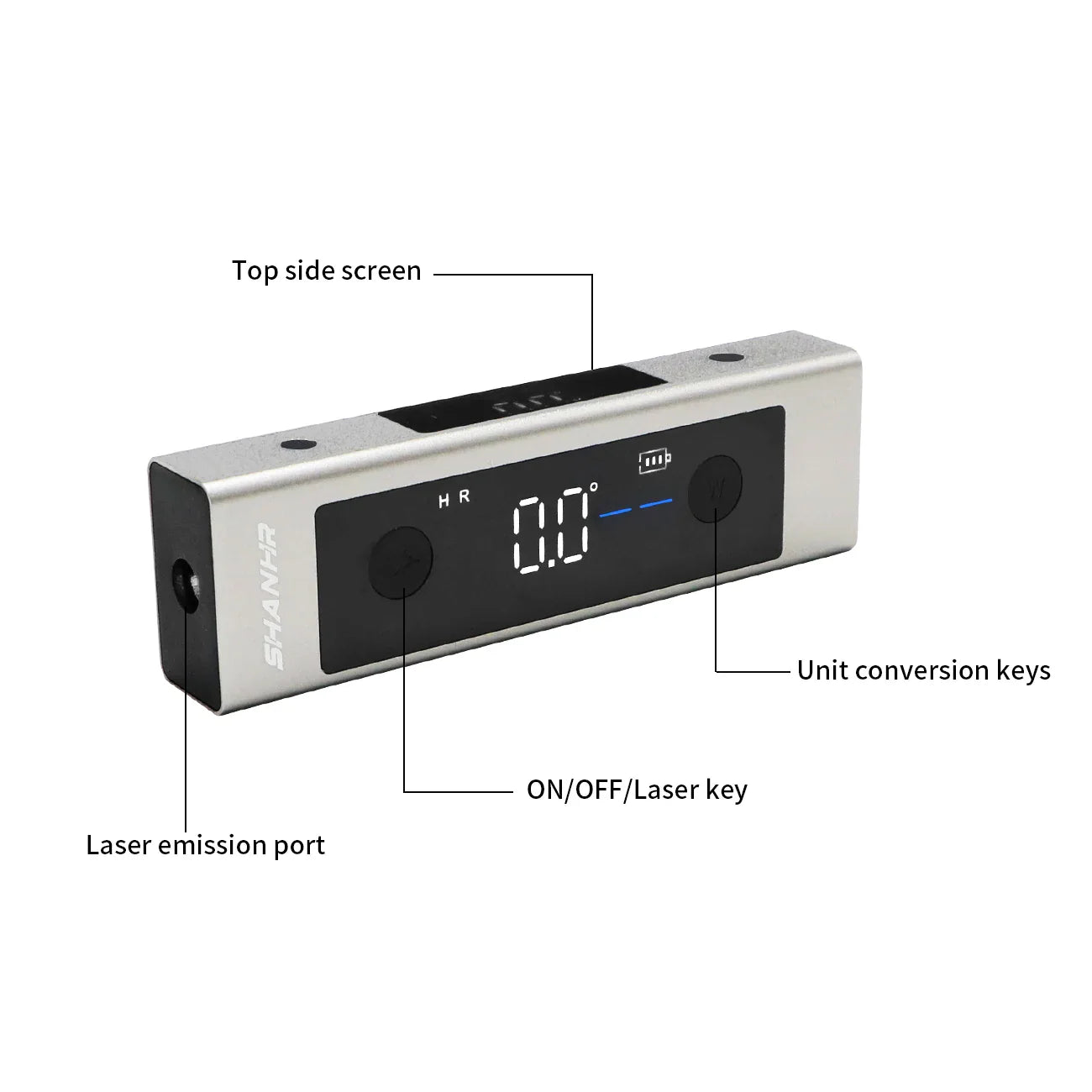 Digital Inclinometer Laser Protractor Type-C