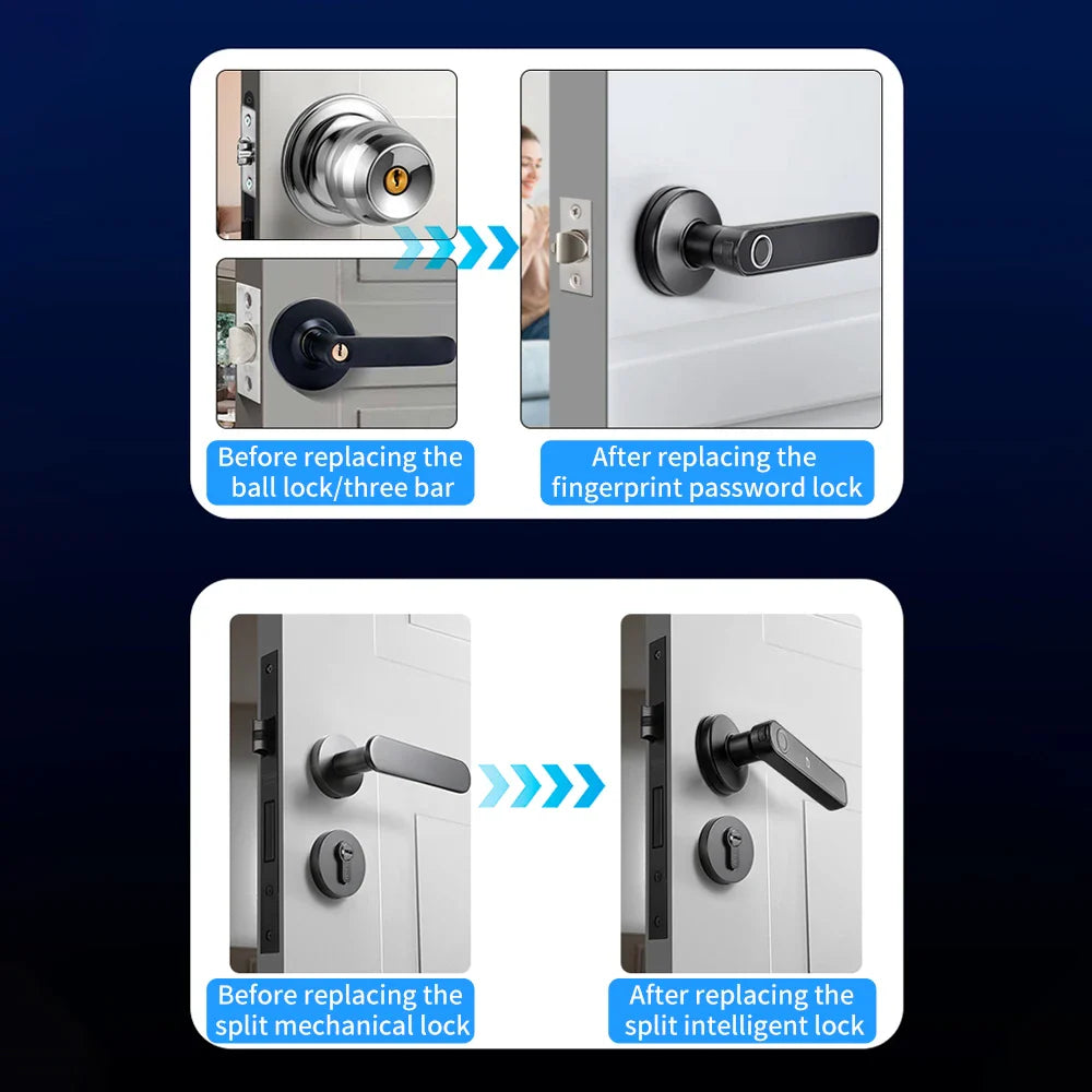 Fingerprint Door Lock Smart Digital Electronic Lock with Password
