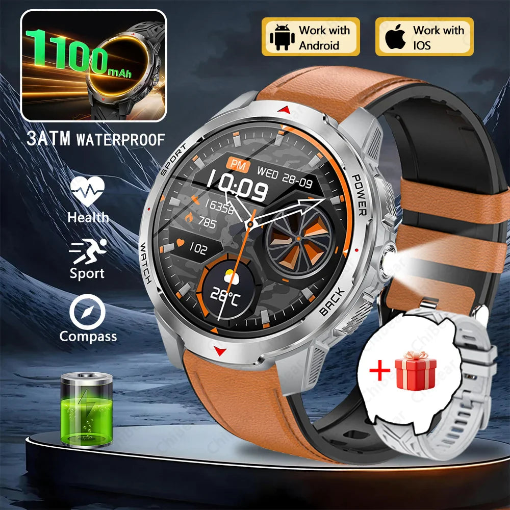 T-Rex3 Ultra 1100mAh Battery Smart Watch Men