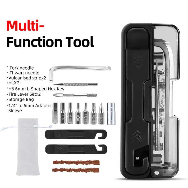 West Biking Bicycle Ratchet Wrench Set Multifunction Bike