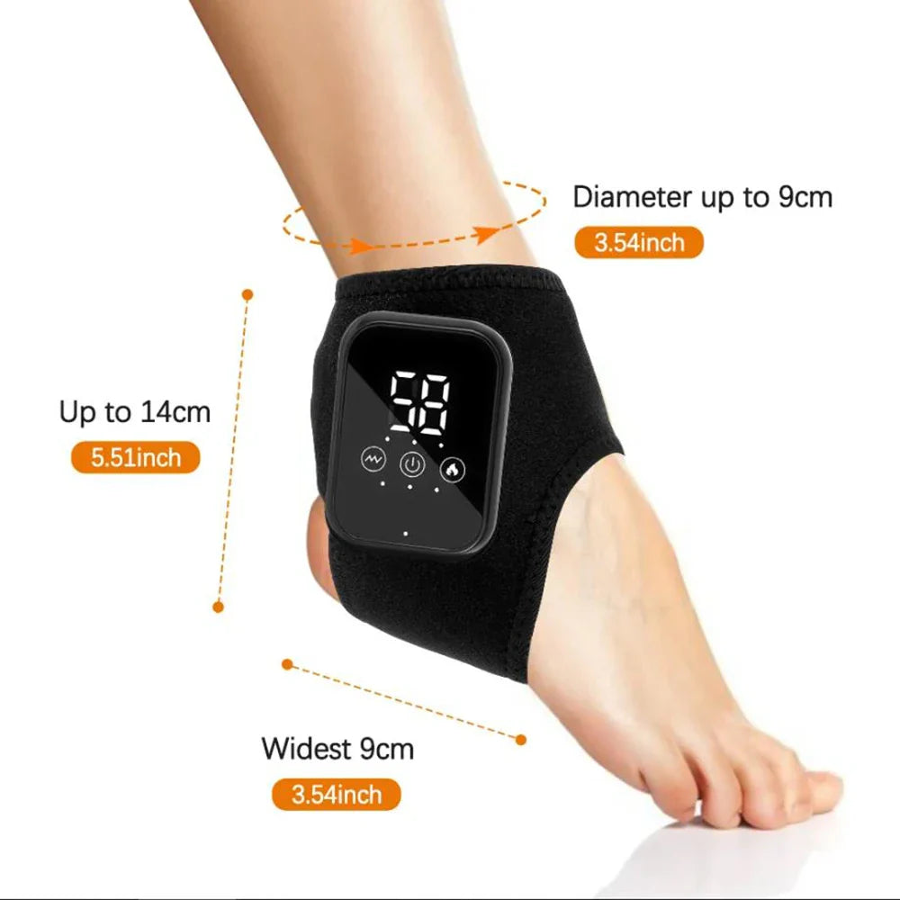 Electric Heat And Vibration Ankle Massager