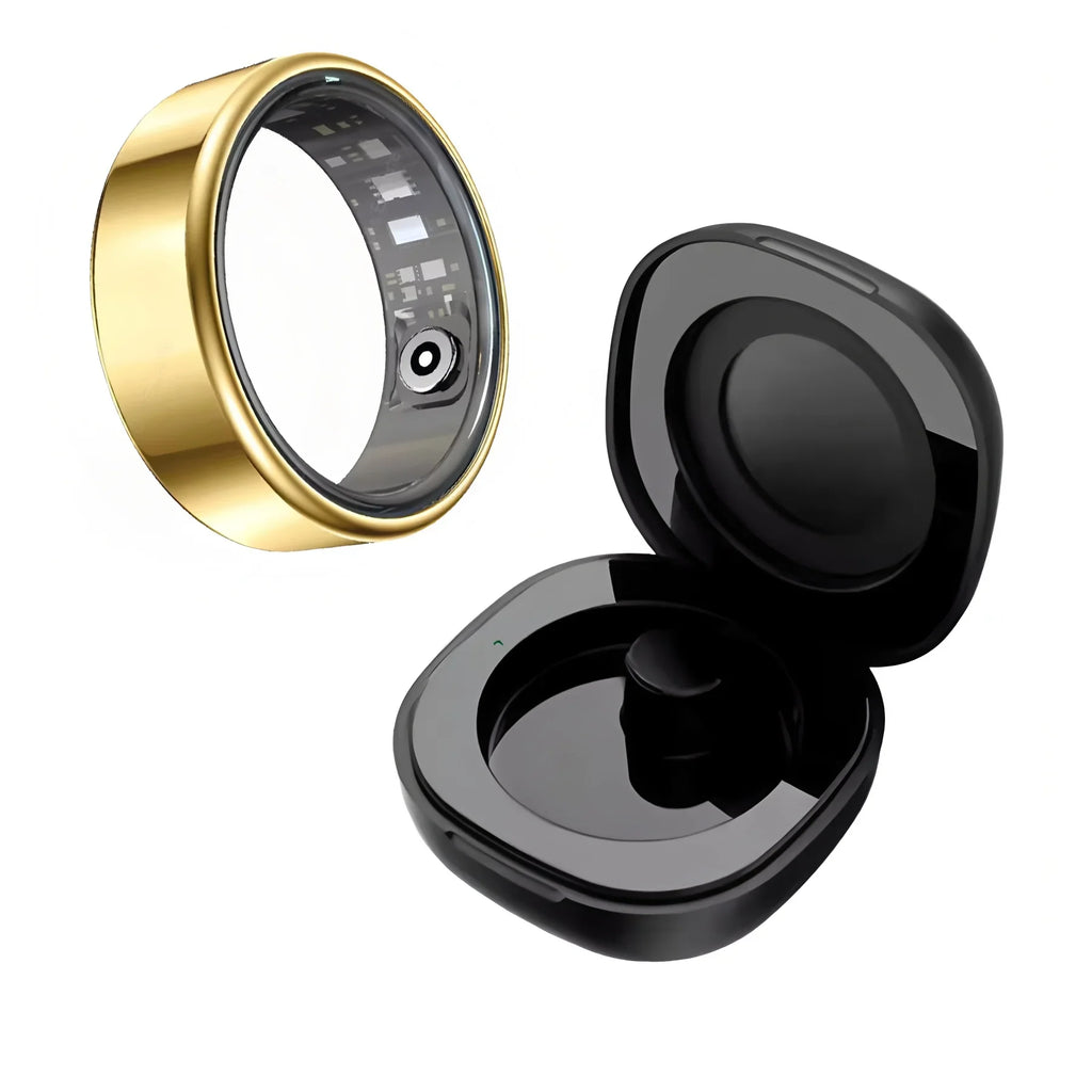 R09 Smart Ring Men Women with Charging Case