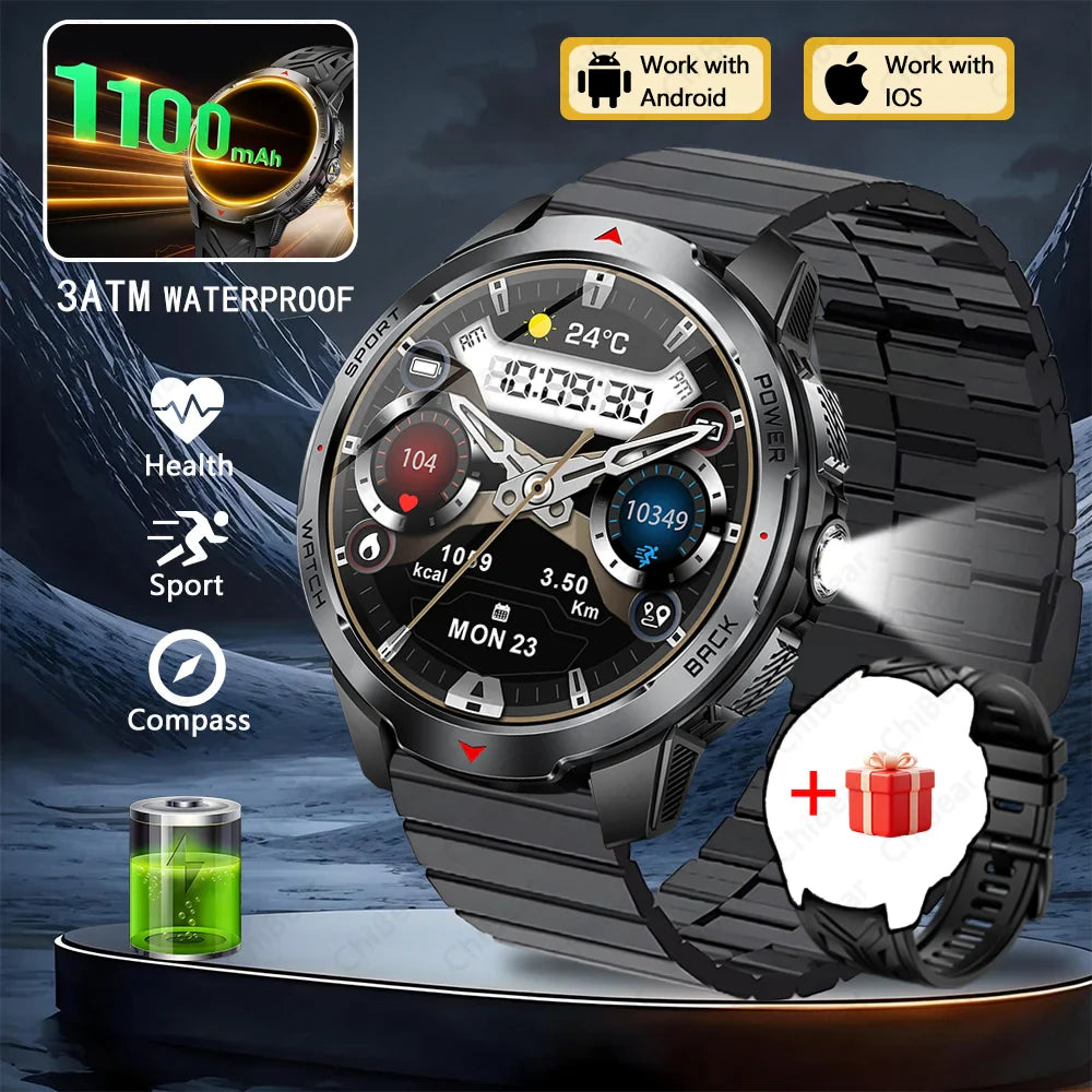 T-Rex3 Ultra 1100mAh Battery Smart Watch Men