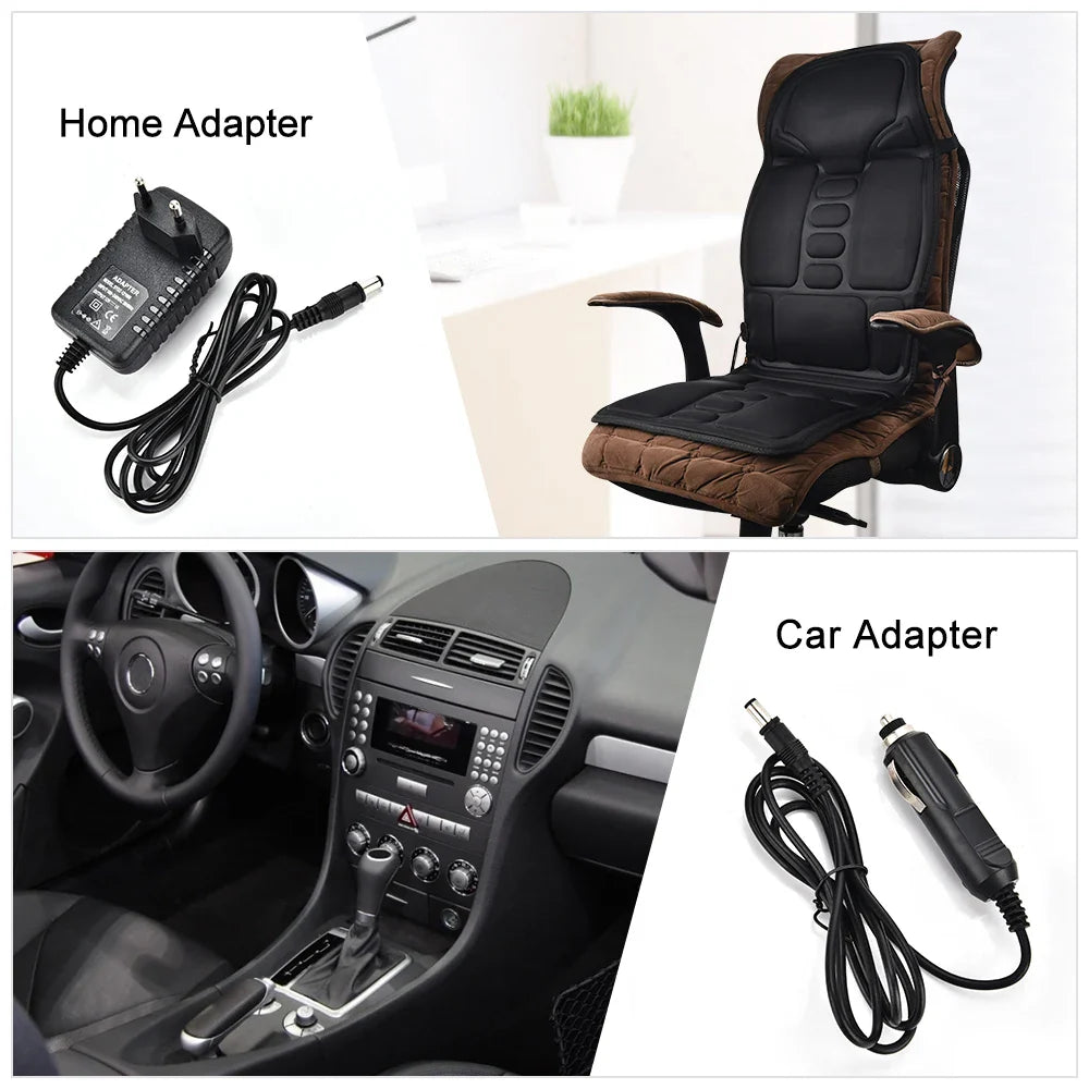 Massager Chair Pad Electric Heating Vibrating Cervical