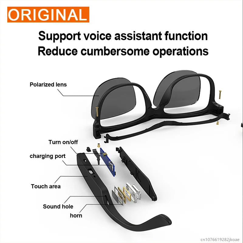 C8 Smart Glasses Headphone Wireless Bluetooth Sunglasses