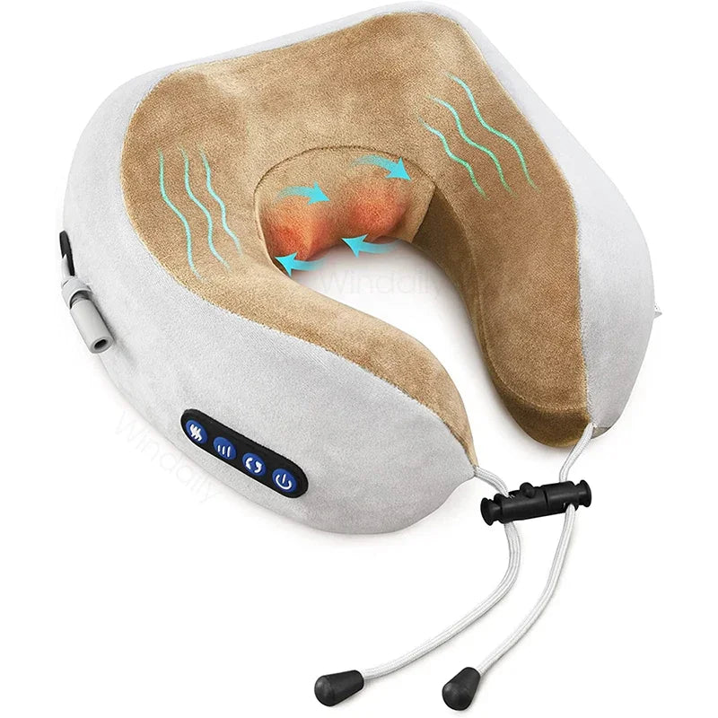 Electric Neck Massager With Heat Vibration