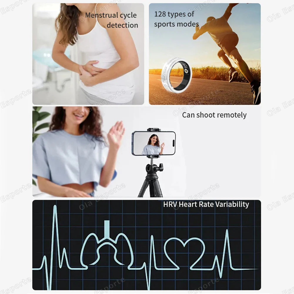 Smart Ring Lady Heart Rate Sleep Health Monitor