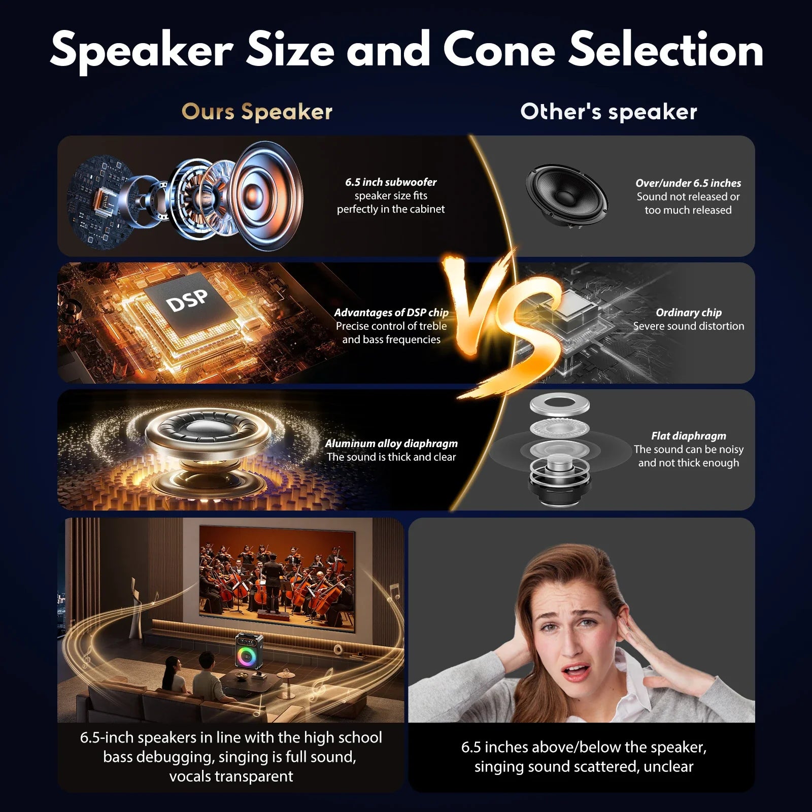 Portable Bluetooth 5.3 Kara Ok Speaker With 2 Microphones
