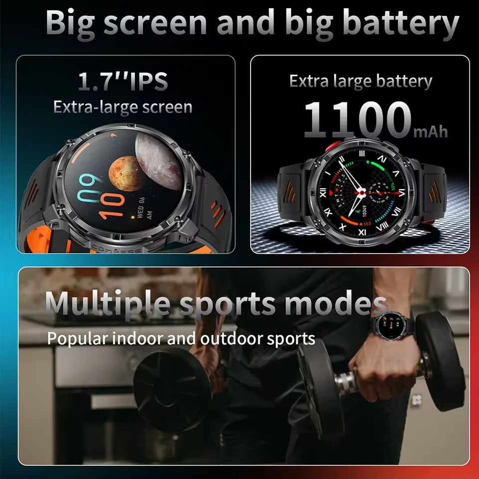 T-REX3 1100mAh Battery Smart Watch Men
