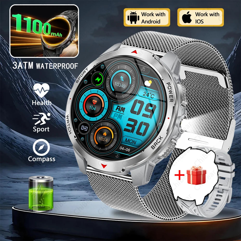 T-Rex3 Ultra 1100mAh Battery Smart Watch Men