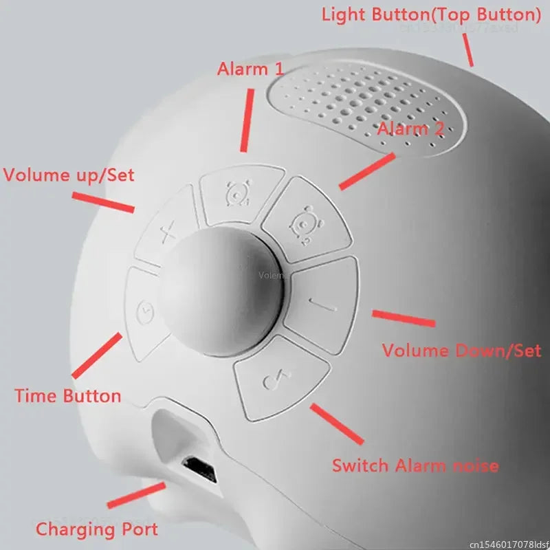 Cute Expression Alarm Clock Snooze Kids